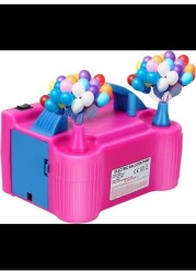 Radiotronics Electric Air Balloon Pump,Portable Dual Nozzle Electric Baloon Pump Inflator/Blower - 220V-240V 600W Electric Balloon Blower Pump for Party Decoration, Faster and Save Time