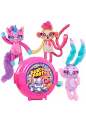 مجموعة Just Play Fur by The Foot Bubblegum Bestie، مقاس 35.56 سم × 40.64 سم، متعددة الألوان، 58710، فرو من القطيفة من The Foot
