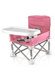 Baby Chair Foldable with Bag Pink