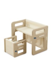 Little Story - Kids Study Table with Chair - Beige