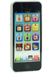 Yoyostore Black Mobile Toy Y-Phone Kid Baby Music Touch Learning Study English USB Charge
