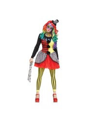 Fun World Freakshow Clown Adult Jester Costume