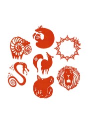 FLOORSOUTH Seven Deadly Sins Cosplay Tattoo Adult Cosplay Accessories Red