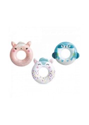 Intex Cute Animal Inflatable Swim Rings Tubes 12x7x2 Inches