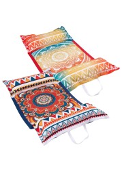 WERNNSAI Adults Pool Floats - 2 Pack Fabric Inflatable Pool Float Boho Style Water Hammock Floaties Multi-Purpose 4-in-1 Saddle Lounge Chair Hammock Drifter for Swimming Beach Party