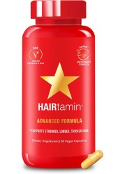 Hairtamin Healthy Hair Growth Vitamins - Biotin Hair Growth Supplement - 30 Capsules - Hair Vitamins To Help You Grow Gorgeous, Longer Stronger Looking Hair