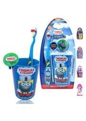 FIREFLY Thomas Kit Ideal Kids Friendly Designed Disney Happy Brushing Time Soft Bristle Toothbrush Kit Thomas and Friends Set