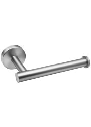 Brushed Nickel Silver Bathroom Toilet Paper Holder, Premium Thicken SUS304 Stainless Steel Rustproof Wall Mounted Toilet Tissue Roll Holder for Bathroom, Kitchen, Washroom