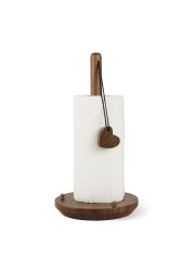 Great Birthday Gifts Wooden Standup Countertop Paper Towel Holder Easy One-Handed Tear Kitchen Paper Towel Dispenser Standard Rolls