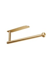 Paper Towels Rolls Holders- for Kitchen,Paper Towels Bulk- Self-Adhesive Under Cabinet,Both Available in Adhesive and Screws,Stainless Steel Paper Towel Holder(Gold)