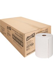 Genuine Joe 22700 Hardwound Roll Towels182Inch Core778Inch x800Ft 6 RollsCT WE