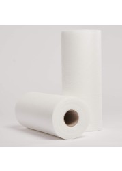 Marrkhor 50Pcs- Kitchen Roll Disposable Kitchen Cleaning Cloth Wiping Rags Dishcloth for Home/Office Use White 20*9*9cm