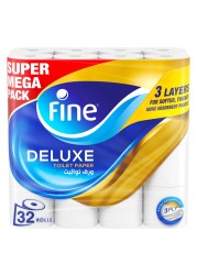 Fine Deluxe Toilet Paper Roll, 140 Sheets 32 Rolls