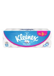 Kleenex Dry Soft Toilet Tissue Rolls 2 Ply 12 Rolls
