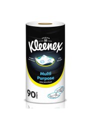 Kleenex Multi Purpose Kitchen Tissue Paper Towel 2 PLY 1 Roll x 90 Sheets Absorbent Towels for all Surfaces