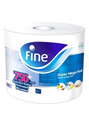 Fine Kitchen Tissue Roll 750Meters X 2 Ply 1 Mega Roll