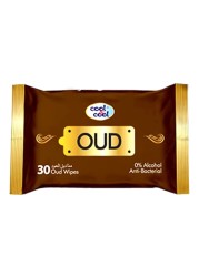 كول أند كول مناديل مبللة مضادة للبكتيريا 30 منديل