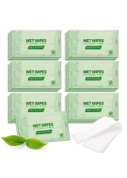 Gisdo 100 pcs Tea Wet Wipes Individually Wrapped