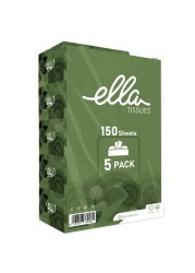 Ella Facial Tissue Box 150 Tissues Pack of 5