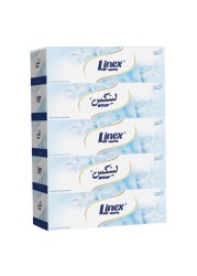 Linex Classic 2 Ply 130 Facial Tissues White Pack of 5