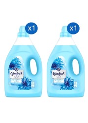 Comfort Fabric Softener Spring Dew Blue Bottle 4L Pack of 2