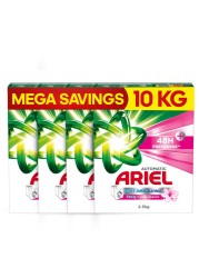 Ariel Core+ Fast Dissolving Washing Powder for Automatic Washing Machine Downy Floral Breeze 2.5kg Pack of 4