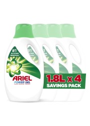 Ariel Power Gel Liquid Detergent Original 1.8L Pack of 4