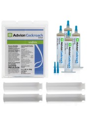 Advion Cockroach Gel Bait, 4 Tubes x 30-Grams, 4 Plunger and 4 Tips, German Roach Insect Pest Control, Indoor and Outdoor Use, Roach Killer Gel for American, German and Other Major Cockroach Species