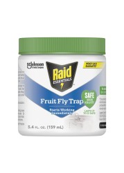 Raid Essentials Fruit Fly Trap for Indoors, Made with Essential Oils, Child and Pet Safe, 5.4 oz
