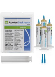 Advion Cockroach Gel Bait, 4 Tubes x 30-Grams, 1 Plunger and 2 Tips, German Roach Insect Pest Control, Indoor and Outdoor Use, Roach Killer Gel for American, German and Other Major Cockroach Species