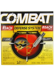 Combat Max Defense System Brand, Small Roach Killing Bait and Gel, 12 Count