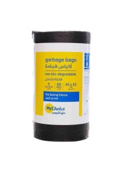 Mychoice 5 Gallon Oxo Bio-Degradable 45 x 52cm Black 60 Garbage Bags