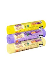 Enviro Care Lemon Lavender And Vanilla Scented Drawstring 30 Garbage Bags Multicolour 3 Rolls