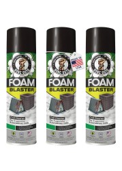 Leak Saver HVAC GUYS Foam Blaster Air Conditioner Cleaner 3-Pack - AC Coil Cleaner Foaming No Rinse Formula - Coil Cleaner for AC Unit Condenser and Evaporator Coil Cleaner - Neutral Citrus Scent