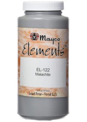 Mayco EL122P EL122 Elements NonToxic Glaze 1 pint Bottle 28 Height 28 Width 6 Length Malachite Green