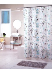 BigKitchen Love to Be Green Freog Vinyl Shower Curtain, 72 x 70 Inch
