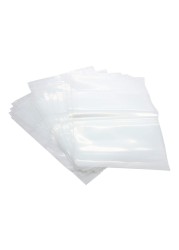Rok Pack of 100 Heavy Duty 8 x 10 Resealable 4Mil Thick Plastic Big Clear Poly Zip Lock Food Safe Storage Bags