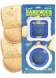 Uncrustable Sandwich Cutter and Sealer PBJ Sandwich Cutter for Kids Lunch Make Freeze DIY Pocket Minis Homemade Uncrustables Sandwich Maker Crustless Bread Sandwich Sealer Decruster 2 Pack