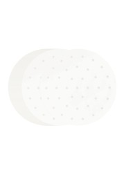100 PCS Bamboo Steamer Liner, 10&quot; Round Air Fryer Parchment Paper with Holes, White Anti-Stick Steamer Paper