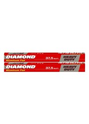Diamond Heavy Duty Aluminium Foil 37.5sq.ft. Pack of 2