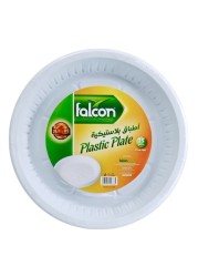 Falcon Plastic Plates 18cm White 25 PCS