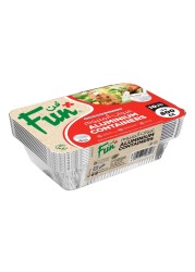 Fun Kitchen Essentials Aluminium Containers with Lid Set 800ml
