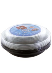 Fun Multipurpose Round Containers With Lid 710ml Black 5 PCS