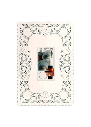 Fun Festive Rectangular Paper Doilies White 10x14.5inch