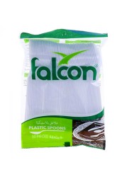 Falcon Plastic Spoons White 50 PCS