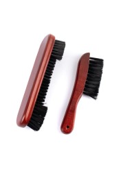Framendino, Wooden Billiards Pool Table and Rail Brush Set Wood Billiard Cleaner Cleaning Tools Supplies (Red-Brown, 2 Pack)