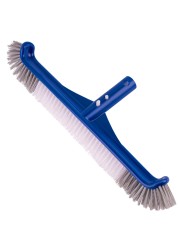 POOLAZA Pool Brush, 17.5&#39;&#39; Pool Brush Head for Inground Pools &amp; Above-Ground Pools, Durable Pool Scrub Brush Fit Standard Pool Pole, Enhanced Pool Brushes for Cleaning Pool Walls with Curved Ends