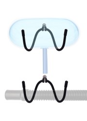 YYST Pool Tool Organizer and Holder Pool Cleaning Accessory Organizer and Holder Rack - Store Poles, Brushes, Nets, Vacuum Heads,Leaf Rakes, Skimmers, Vacuum Hoses and Other Cleaning Attachments (2)