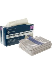 Universal 18 Gallon Heavy Duty Trash Compactor Bags, 2 Pack, WX60X1-2PK, Fits 15 inch Compactors, Compatible with Kitchenaid, Kenmore, Whirlpool, GE Appliances and most 15 inch Garbage Cans