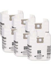 WORKSHOP WetDry Vacs MultiFit Wet Dry Vacuum Bags VF2008TP General Dust Filter Bag Bag Filter For Most 16 gallon To 22 gallon ShopVac Genie Shop Vacuum Cleaners 3 Count Pack of 2